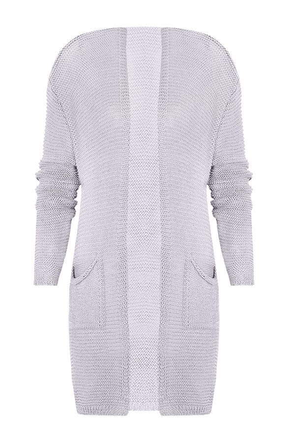 Gehaakt Pocket Vest Grijs – shoparchief, foto 1