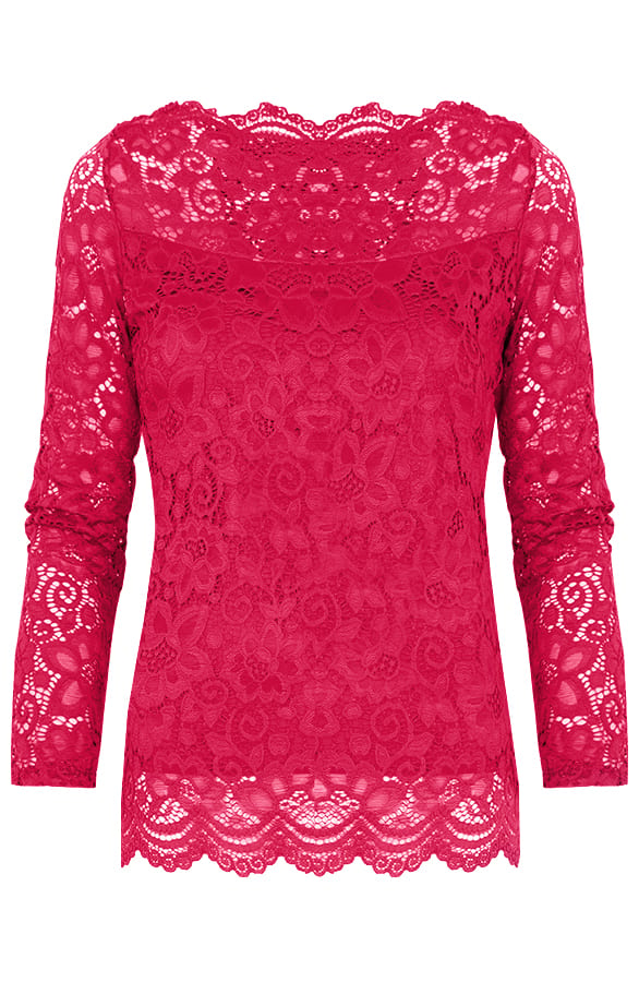 Kanten Sleeve Deluxe Fuchsia – shoparchief, foto 1