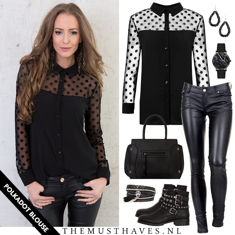 Stippen Blouse Dames