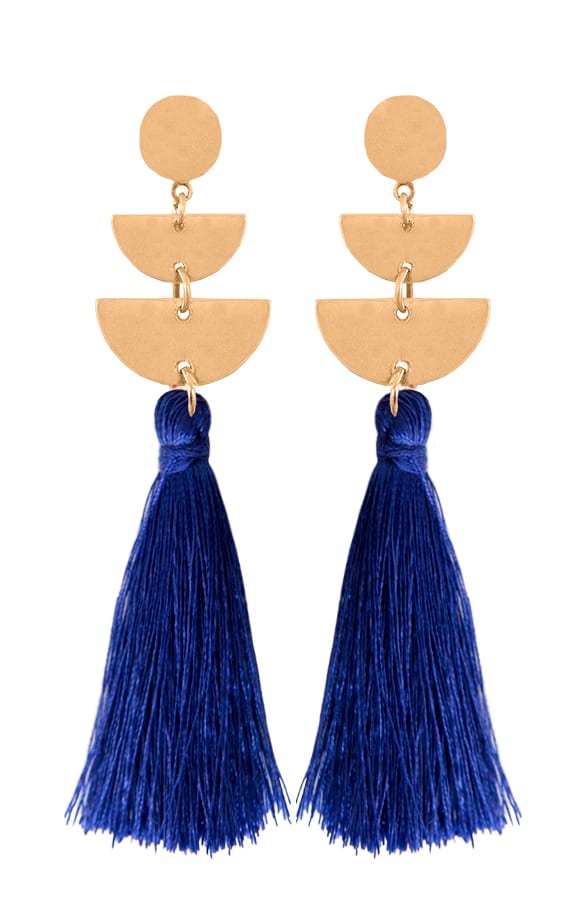 Tassel Oorbellen Kobalt – shoparchief, foto 1