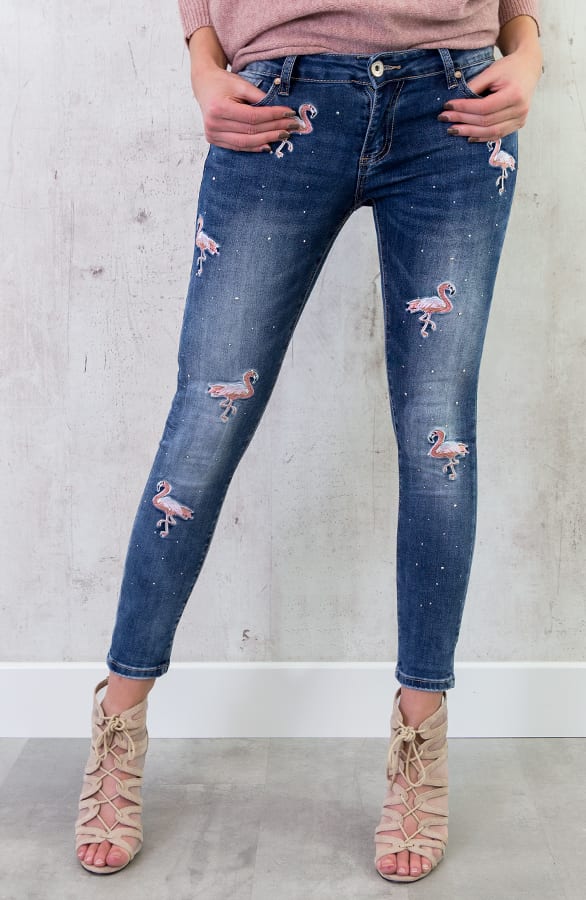 Flamingo Patches Jeans – shoparchief, foto 2