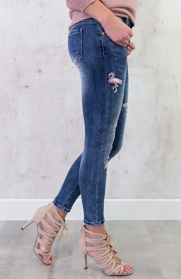 Flamingo Patches Jeans – shoparchief, foto 4