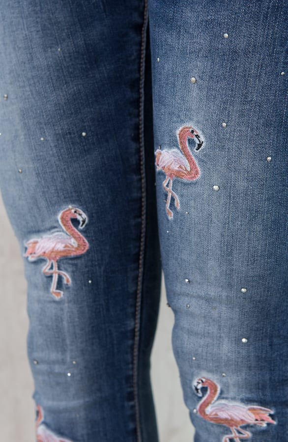 Flamingo Patches Jeans – shoparchief, foto 3