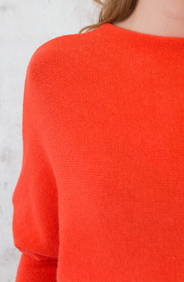 Oversized Soft Trui Oranje – shoparchief, foto 5