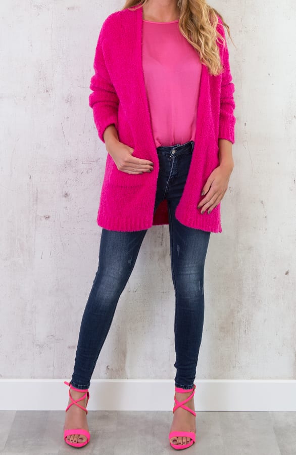 Oversized Ster Vest Fuchsia – shoparchief, foto 6