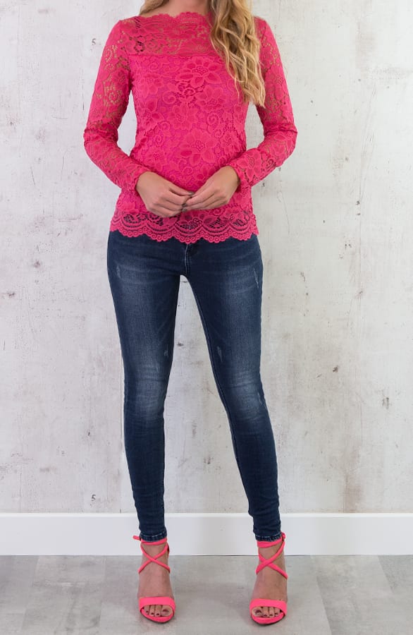 Kanten Sleeve Deluxe Fuchsia – shoparchief, foto 7
