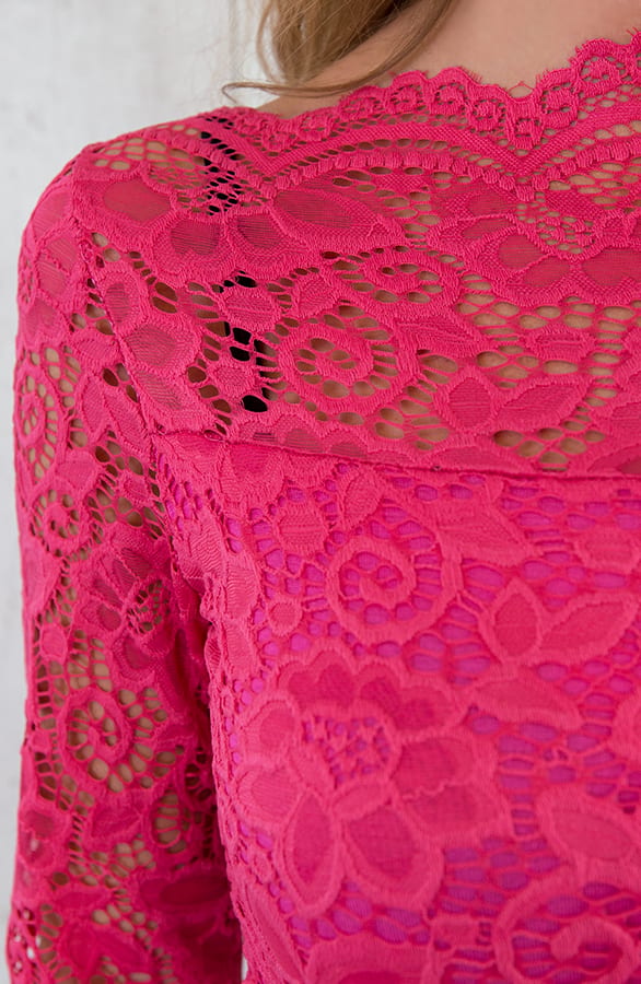 Kanten Sleeve Deluxe Fuchsia – shoparchief, foto 6