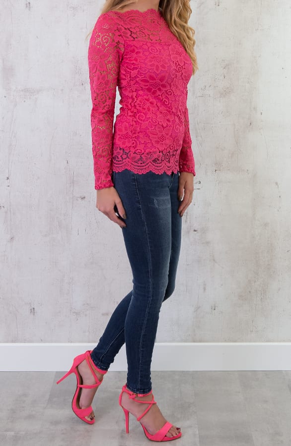 Kanten Sleeve Deluxe Fuchsia – shoparchief, foto 4
