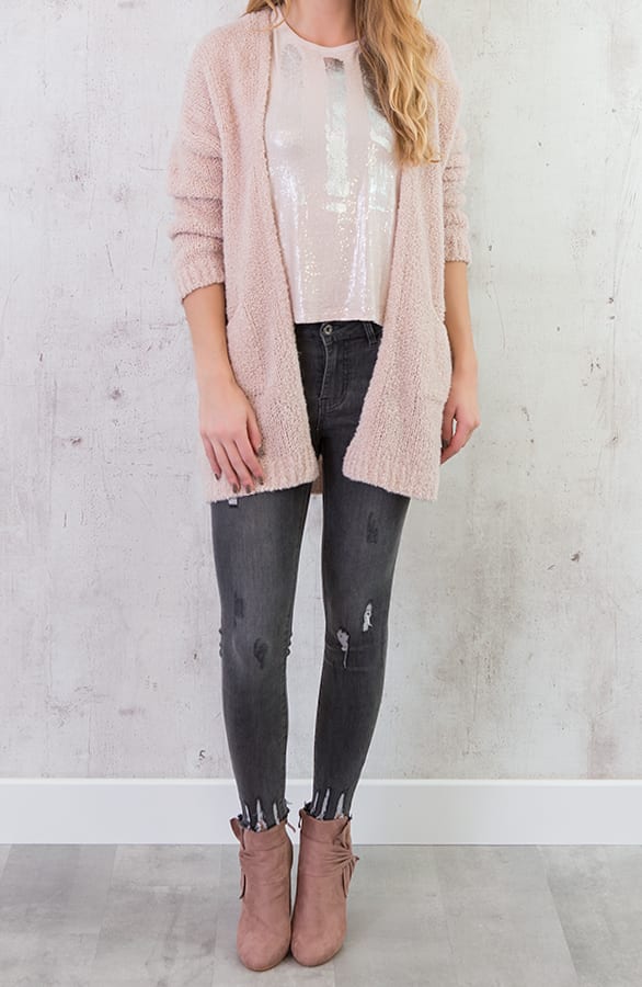 Metallic Pailletten Top Roze – shoparchief, foto 5