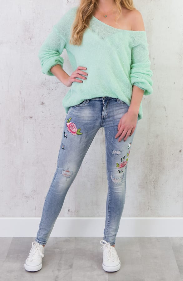 Fluffy Oversized Trui Mint – shoparchief, foto 6