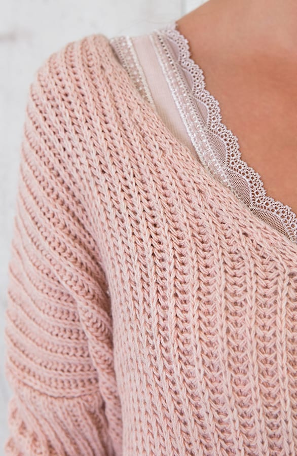 Low Back Sweater Roze – shoparchief, foto 5