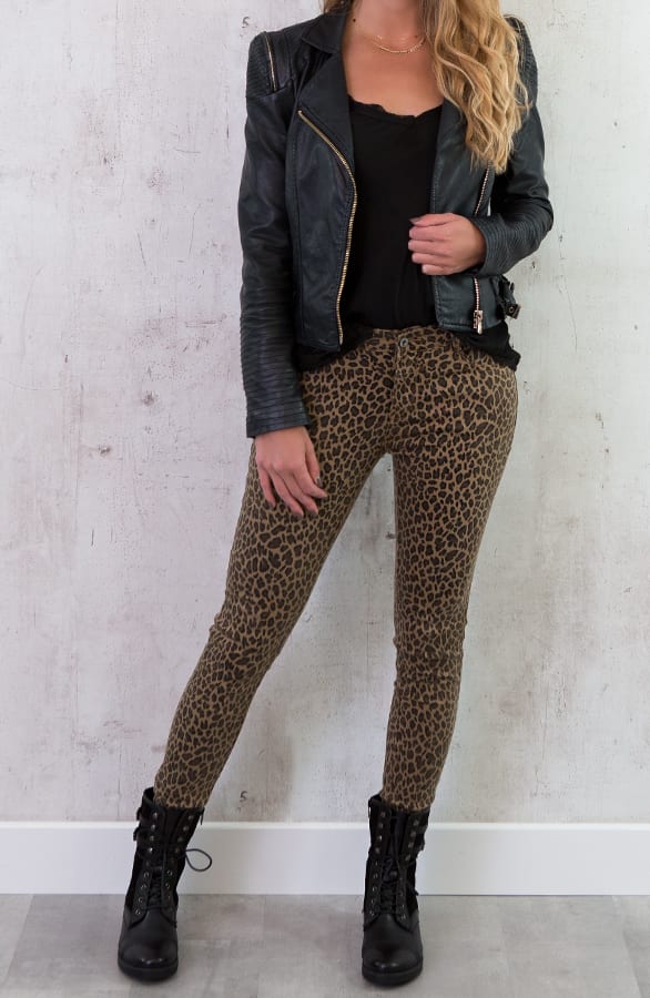 Leopard Jeans Bruin – shoparchief, foto 6