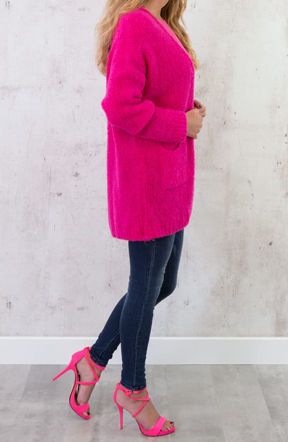 Oversized Ster Vest Fuchsia – shoparchief, foto 5