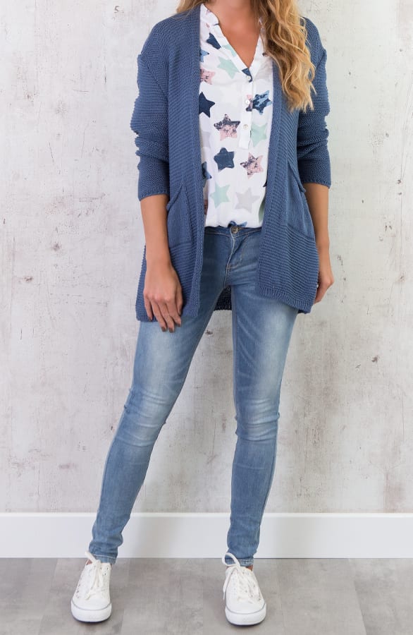 Gehaakt Pocket Vest Blauw – shoparchief, foto 5