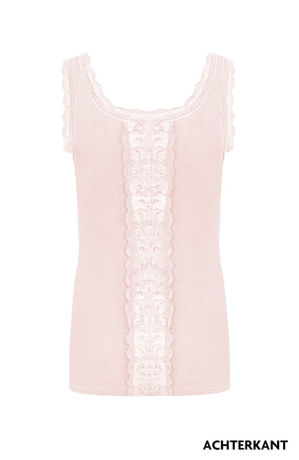 Lace Back Top Oud Roze – shoparchief, foto 6