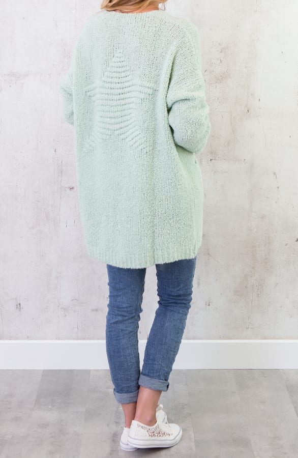 Oversized Ster Vest Mint – shoparchief, foto 3