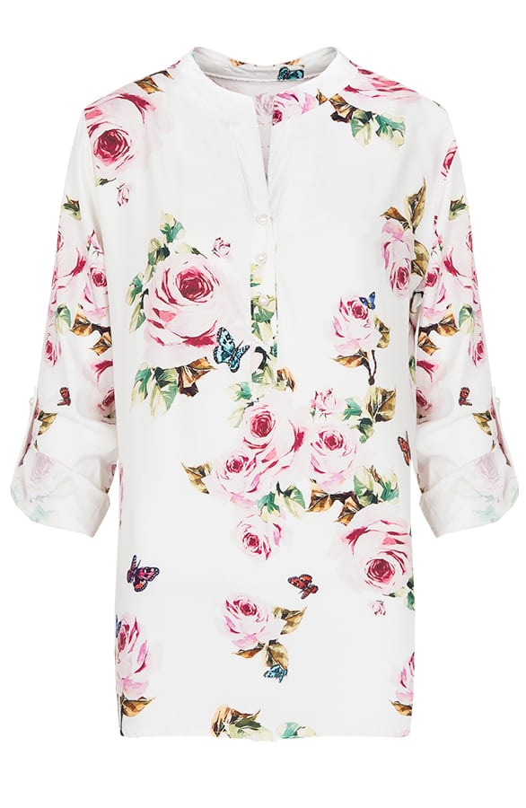 Bloemen Parel Blouse Creme – shoparchief, foto 7
