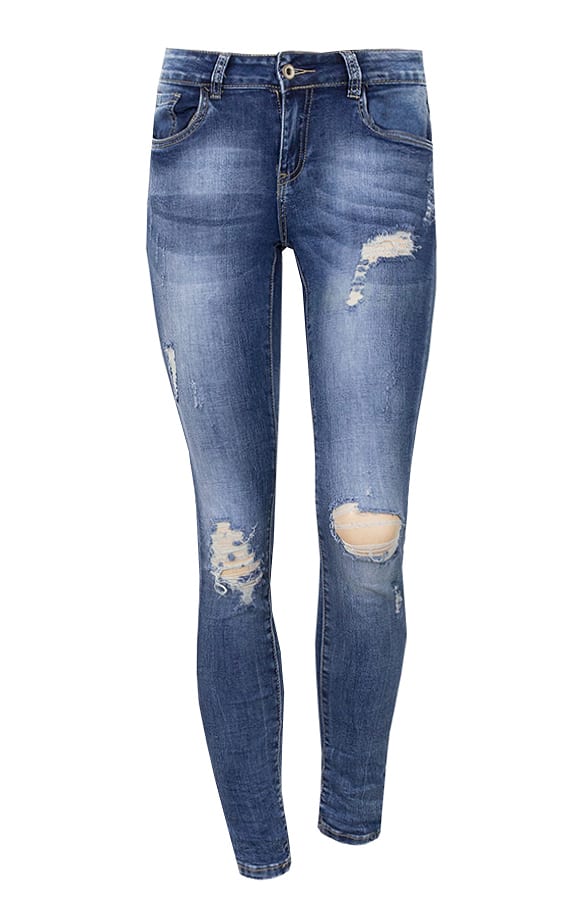 Damaged Spijkerbroek Exclusief – shoparchief, foto 1
