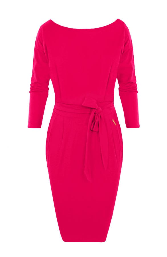 Femme Fatale Jurk Lang Fuchsia – shoparchief, foto 1