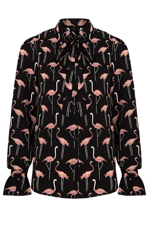Flamingo Blouse Black – shoparchief, foto 1