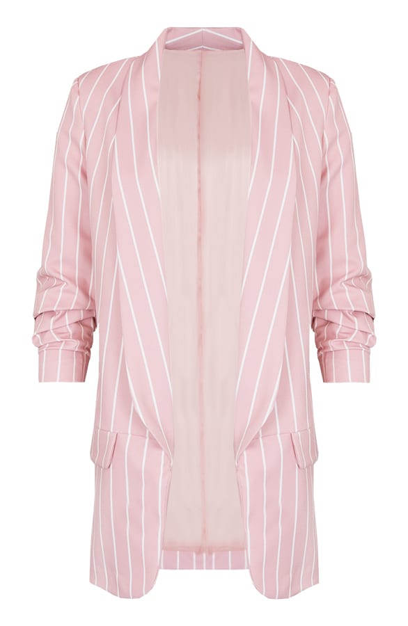 Gestreepte Blazer Roze – shoparchief, foto 1
