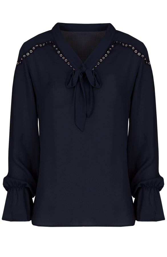 Metal Circle Blouse Marine – shoparchief, foto 1