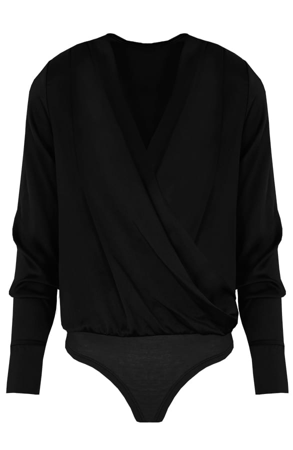 Zijde Overslag Body Zwart – shoparchief, foto 1