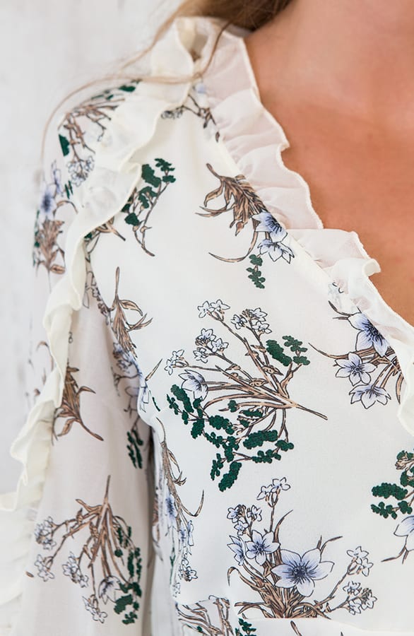 Bloemen Jurk Wit – shoparchief, foto 4