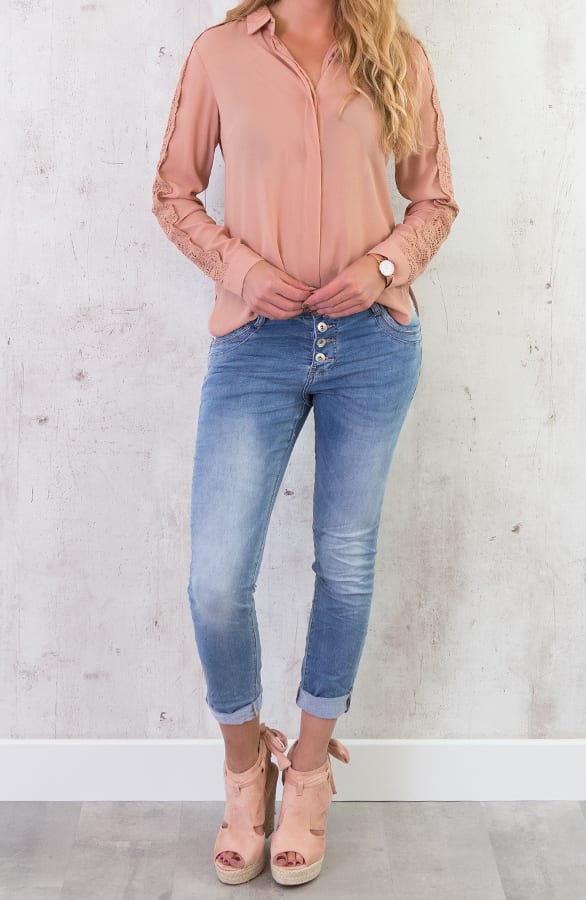 Kanten Blouse Deluxe Roze – shoparchief, foto 7