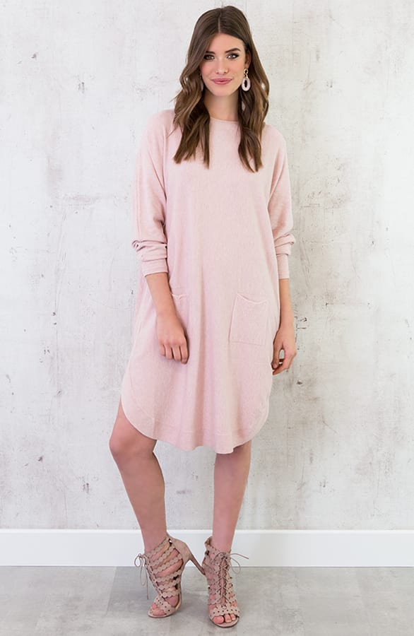 Comfy Trui Lang Poederroze – shoparchief, foto 1
