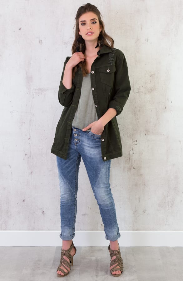 Top Kanten Rug Legergroen – shoparchief, foto 5