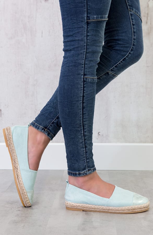Suede Espadrilles Mint – shoparchief, foto 3