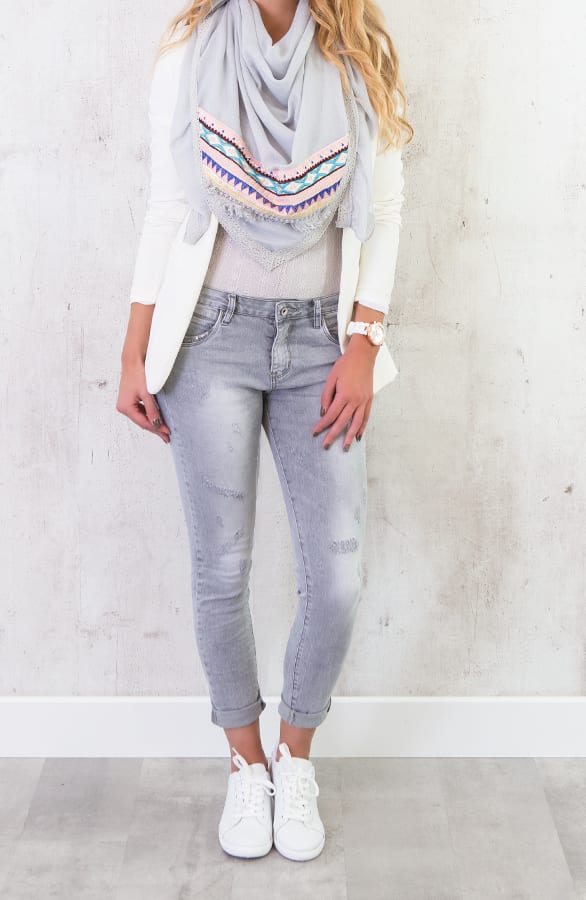 Boho Sjaal Grijs – shoparchief, foto 5