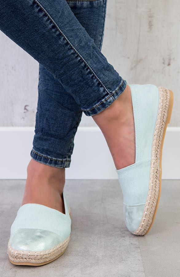 Suede Espadrilles Mint – shoparchief, foto 2