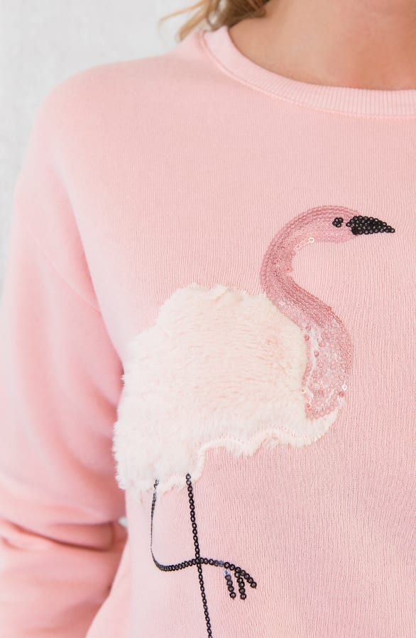 Flamingo Fluffy Trui Roze – shoparchief, foto 6