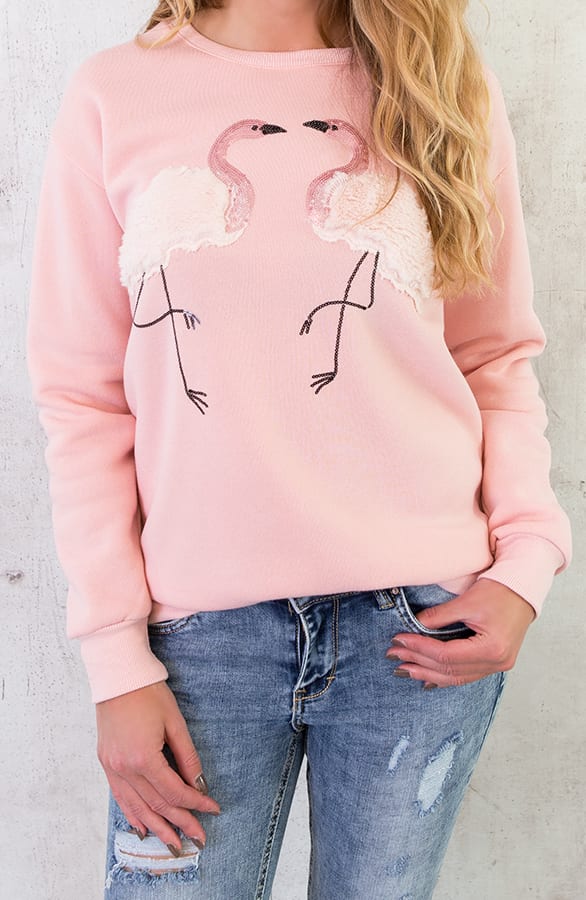 Flamingo Fluffy Trui Roze – shoparchief, foto 2
