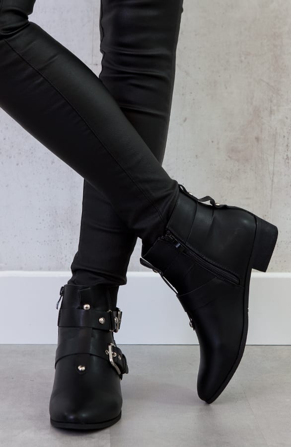 Gesp Boots Zwart – shoparchief, foto 3