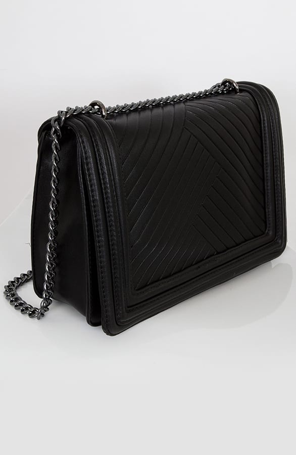 Chain Tas Gestreept Zwart – shoparchief, foto 2