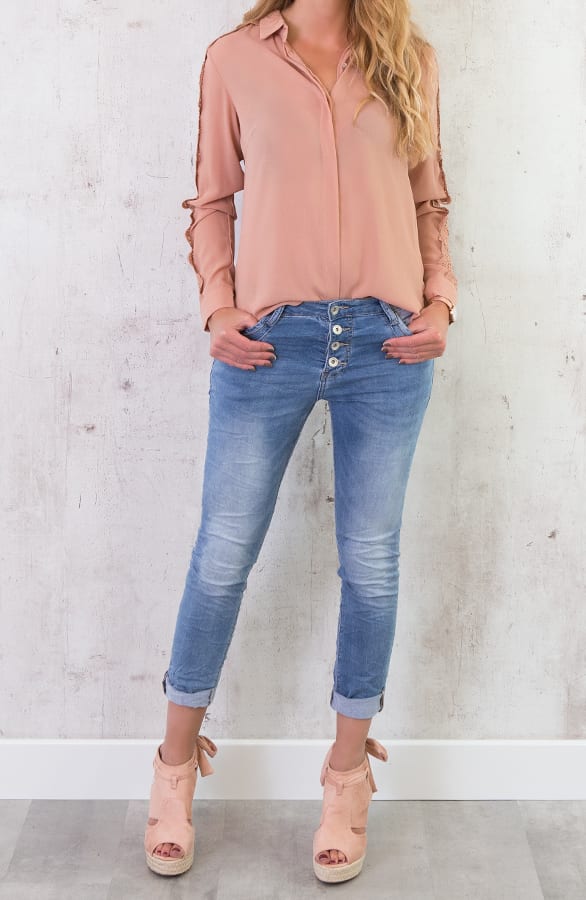 Suede Wedges Poederroze – shoparchief, foto 5