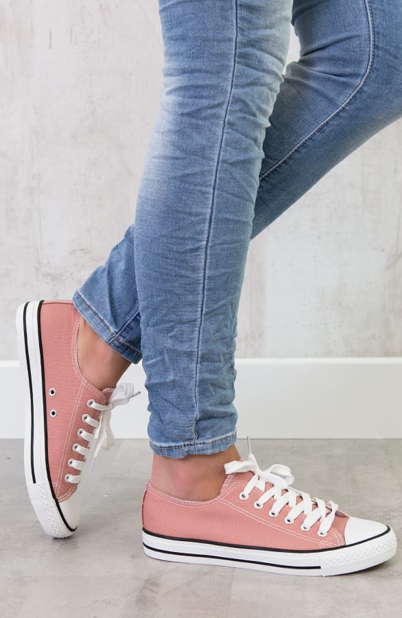 Canvas Sneakers Roze – shoparchief, foto 2
