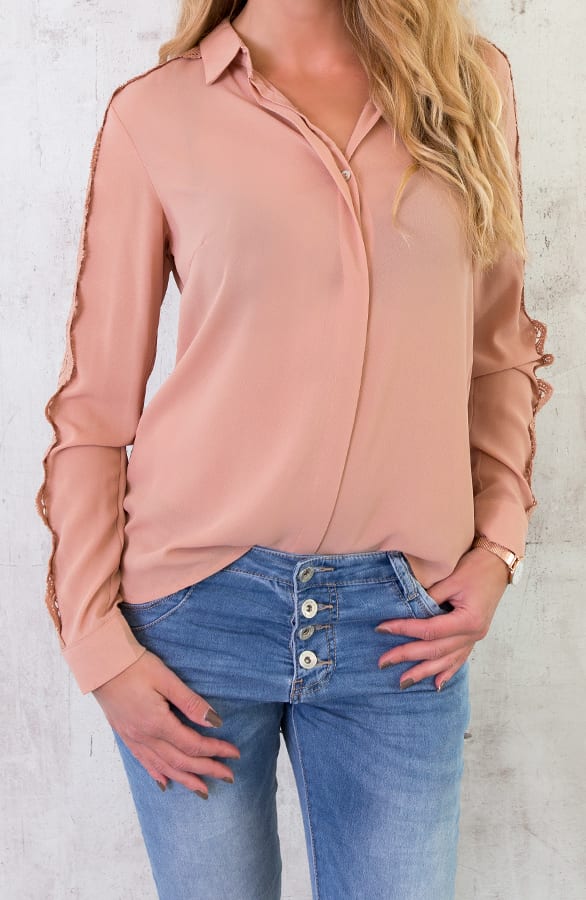 Kanten Blouse Deluxe Roze – shoparchief, foto 2