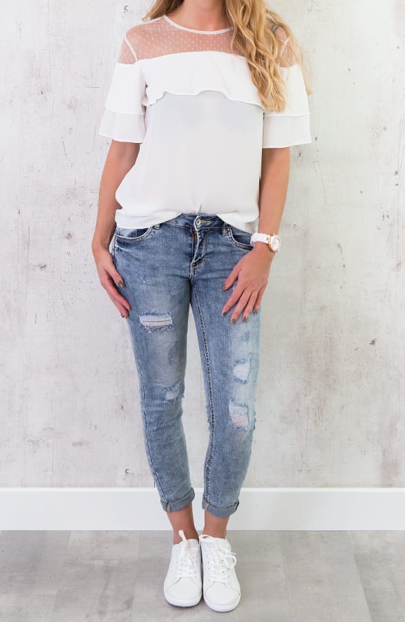 Saint Tropez Top Wit – shoparchief, foto 6