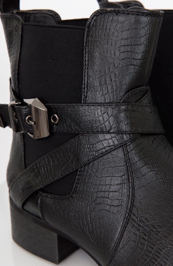 Snake Gesp Boots Zwart – shoparchief, foto 5