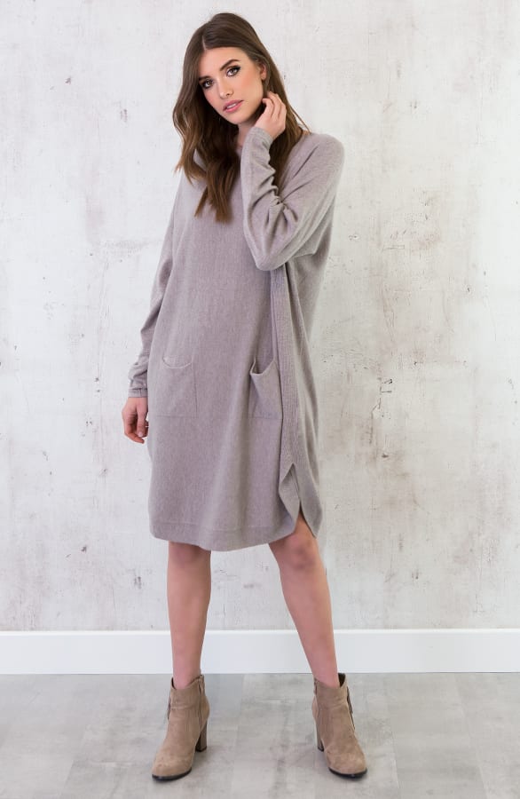 Comfy Trui Lang Taupe – shoparchief, foto 1