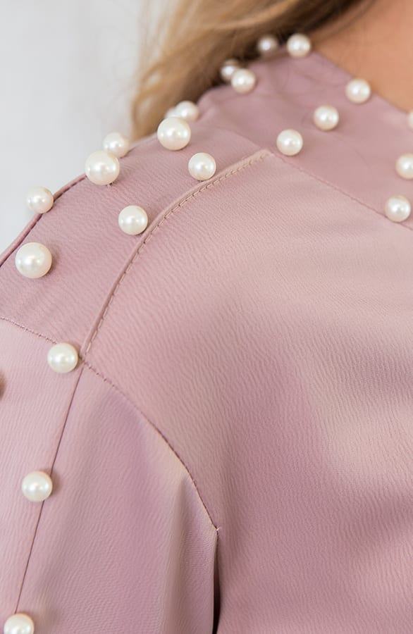 Zijde Parel Blouse Roze – shoparchief, foto 5
