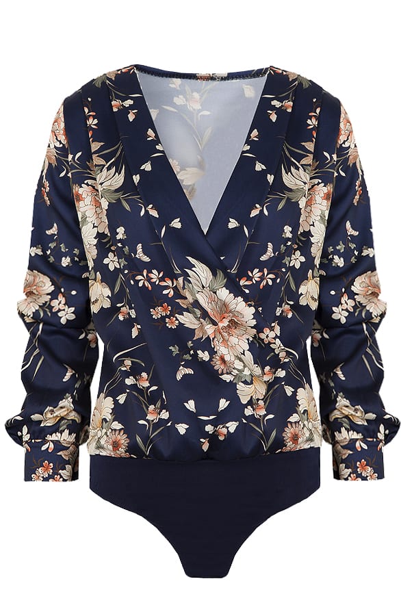 Body Met Bloemen Marine – shoparchief, foto 1