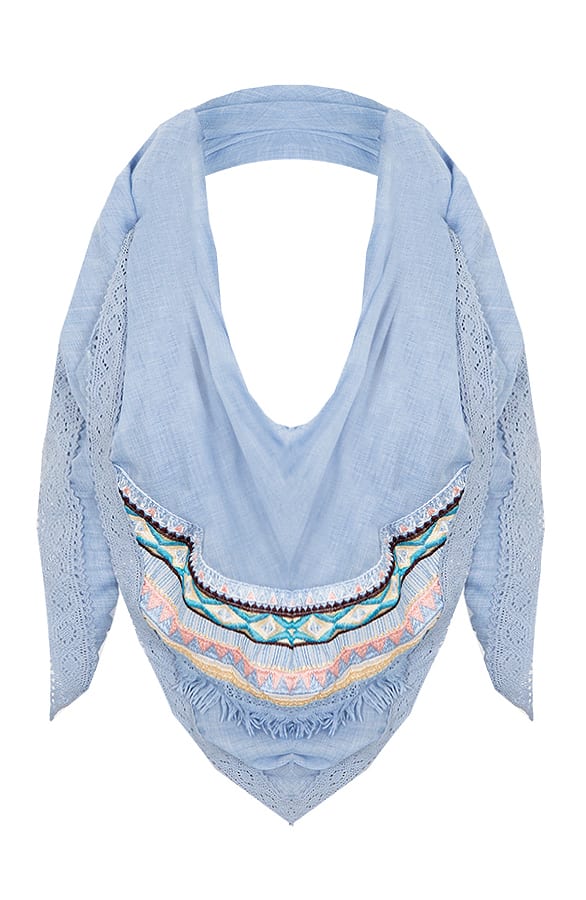 Boho Sjaal Jeansblauw – shoparchief, foto 1