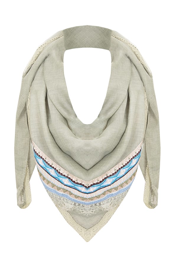 Boho Sjaal Legergroen – shoparchief, foto 1