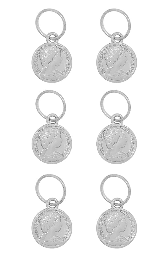 Braid Rings Coins Zilver – shoparchief, foto 1