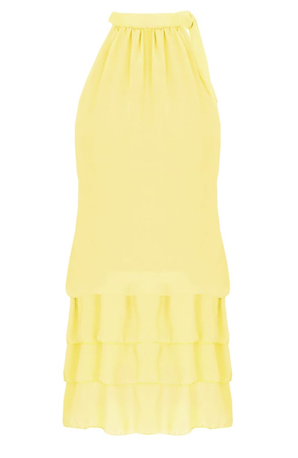 Halter Jurk Geel – shoparchief, foto 1